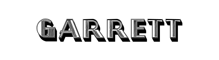 North Border Extruded Hollow Regular  Free Fonts Download