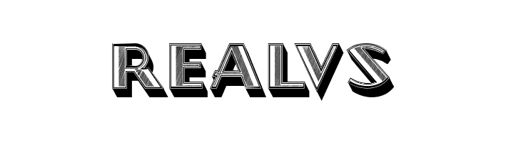 North Border Extruded Hollow Regular  Free Fonts Download