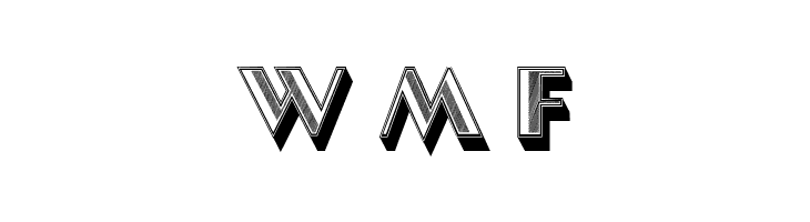 North Border Extruded Hollow Regular  Free Fonts Download