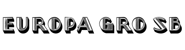 North Border Extruded Hollow Regular  Free Fonts Download