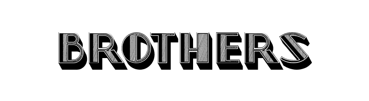 North Border Extruded Regular  Free Fonts Download