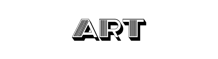 Perfomer 3D Hollow Regular  Free Fonts Download