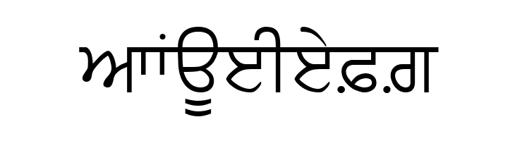 PunjabiText  Free Fonts Download