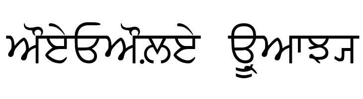 PunjabiText  Free Fonts Download