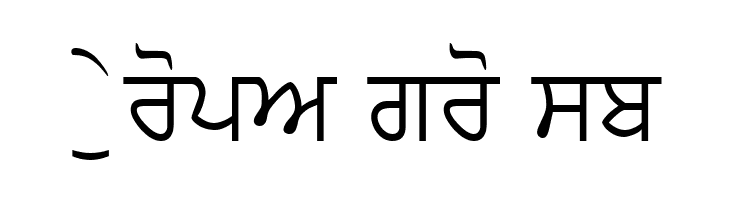 PunjabiText  Free Fonts Download
