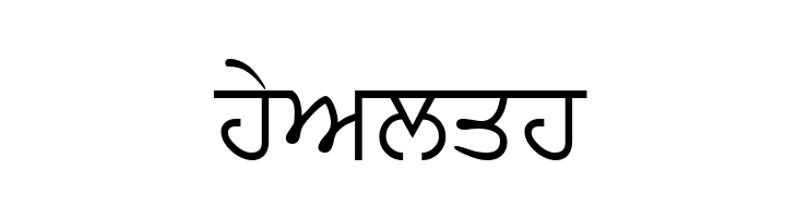 PunjabiText  Free Fonts Download