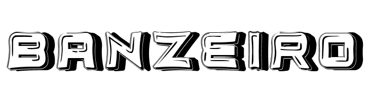 Unlimited White 3D Regular  Free Fonts Download