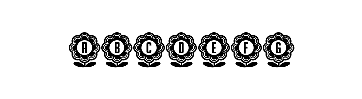 Flower Capitals 4 Regular  Free Fonts Download