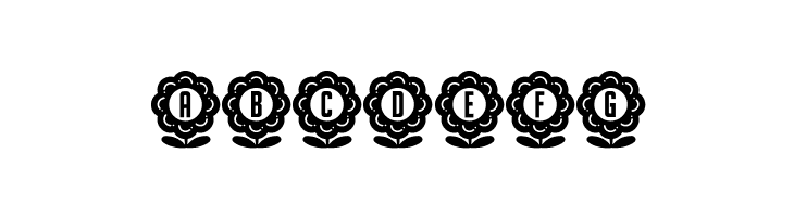 Flower Capitals 2 Regular  Free Fonts Download