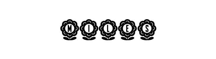 Flower Capitals 2 Regular  Free Fonts Download