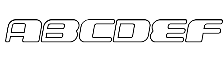 Forehead Outline Slant  Free Fonts Download