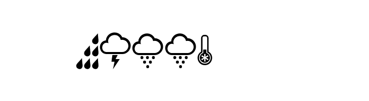 Weather Symbols Regular  Free Fonts Download