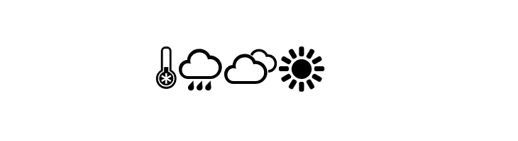 Weather Symbols Regular  Free Fonts Download