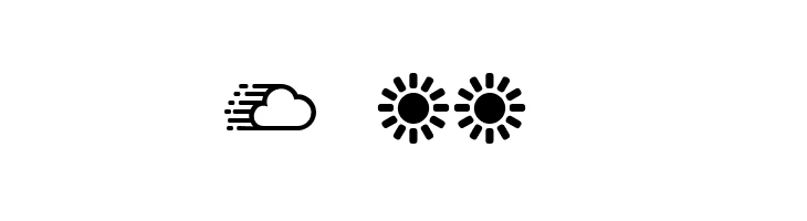 Weather Symbols Regular  Free Fonts Download