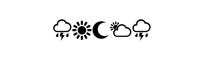 Weather Symbols Regular  Free Fonts Download