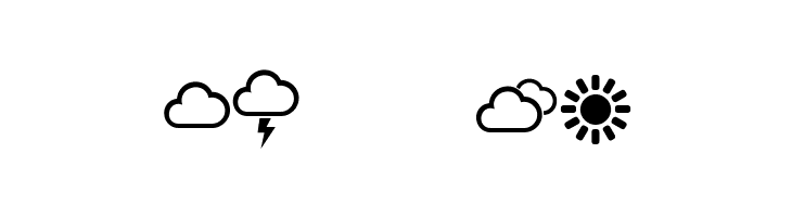 Weather Symbols Regular  Free Fonts Download