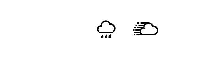 Weather Symbols Regular  Free Fonts Download