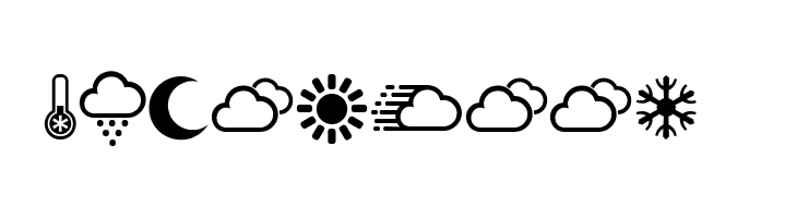 Weather Symbols Regular  Free Fonts Download