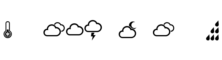 Weather Symbols Regular  Free Fonts Download