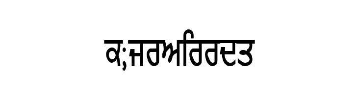 GurmukhiLys 010 Thin  Free Fonts Download