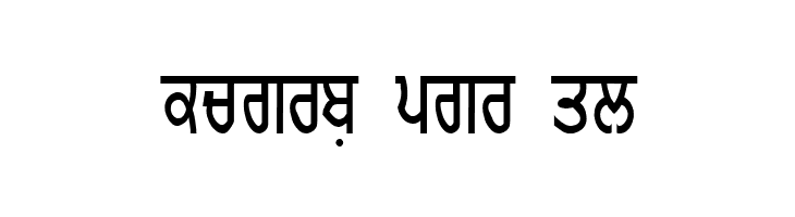 GurmukhiLys 010 Thin  Free Fonts Download