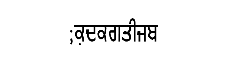 GurmukhiLys 010 Thin  Free Fonts Download