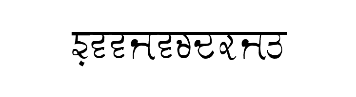 GurmukhiLys 030 Thin  Free Fonts Download