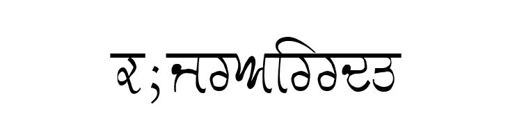GurmukhiLys 030 Thin  Free Fonts Download