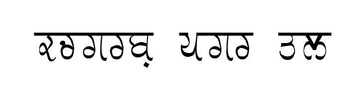 GurmukhiLys 030 Thin  Free Fonts Download