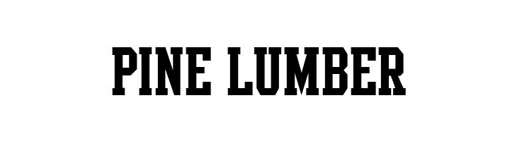 PINE%2BLUMBER Intramural JL Font