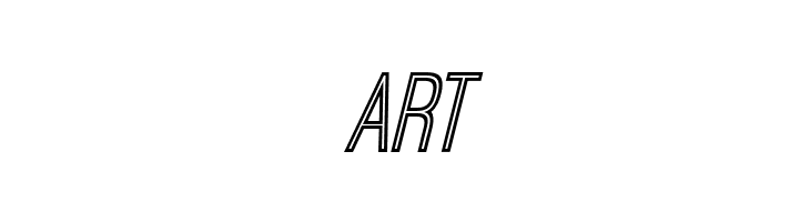 Ostrich Sans Inline Italic  Free Fonts Download