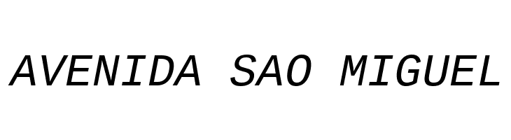 Liberation Mono Italic  Free Fonts Download