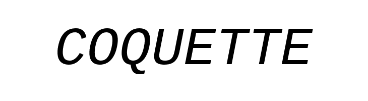 Liberation Mono Italic  Free Fonts Download