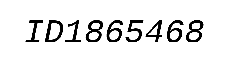 Liberation Mono Italic  Free Fonts Download