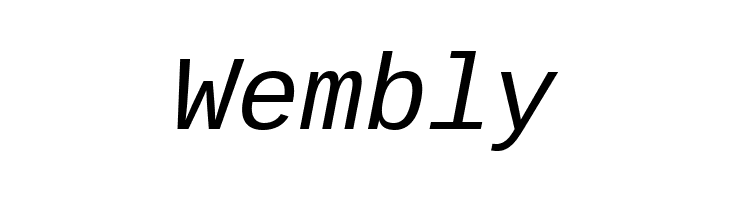 Liberation Mono Italic  Free Fonts Download