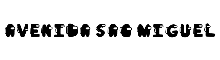 Among Us Filled  Free Fonts Download