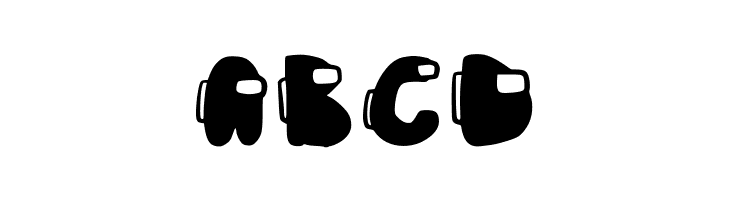 Among Us Filled  Free Fonts Download