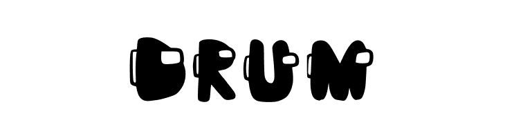 Among Us Filled  Free Fonts Download