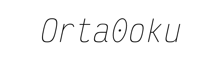 Victor Mono Thin Oblique  Free Fonts Download