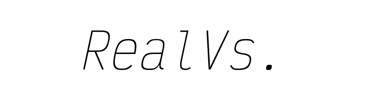 Victor Mono Thin Oblique  Free Fonts Download