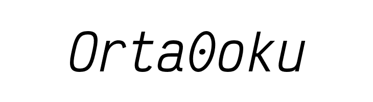 Victor Mono Medium Oblique  Free Fonts Download