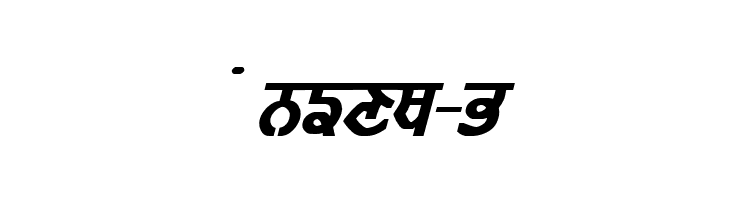 GurmukhiLys 010 Bold Italic  Free Fonts Download