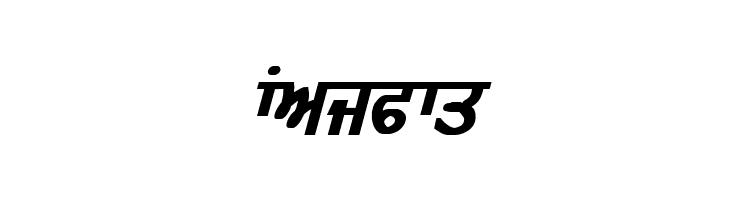 GurmukhiLys 010 Bold Italic  Free Fonts Download