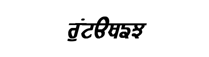 GurmukhiLys 010 Bold Italic  Free Fonts Download