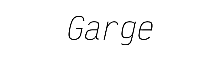 Victor Mono ExtraLight Oblique  Free Fonts Download