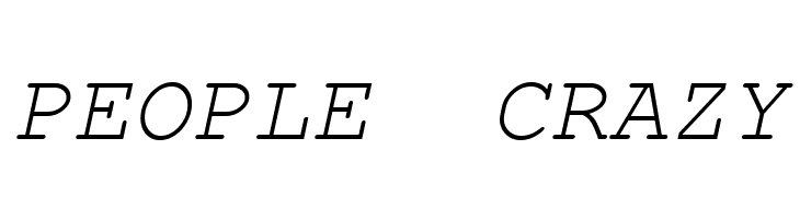 FreeMono Oblique  Free Fonts Download