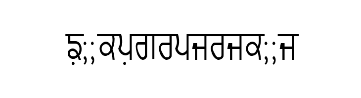GurmukhiLys 020 Condensed  Free Fonts Download