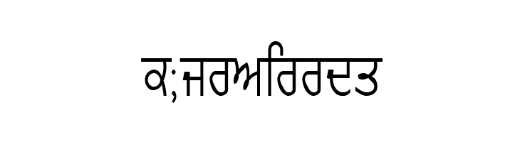 GurmukhiLys 020 Condensed  Free Fonts Download