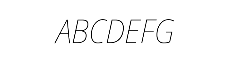 Noto Sans SemiCondensed Thin Italic  Free Fonts Download