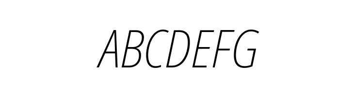 Noto Sans Condensed ExtraLight Italic  Free Fonts Download